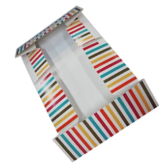 Custom paper box for Mini cake recyclable cake paper box Cupcake Boxes with Clear Window