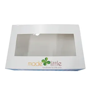 Custom paper box for Mini cake recyclable cake paper box Cupcake Boxes with Clear Window