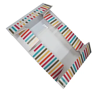 Custom paper box for Mini cake recyclable cake paper box Cupcake Boxes with Clear Window